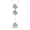 Yellow Gold, variant on Sloane 18k White Gold Plated Drop Pendant Y Necklace with Swarovski Crystals for Women