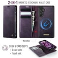 thumbnail image 2 of Magnetic 2 in 1 Detachable Wallet Case for Samsung Galaxy A16 5G with Card Holder Women Men, Retro PU Leather【RFID Blocking】Kickstand Shockproof Cover, 2 of 12