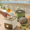 thumbnail image 3 of 48 Cube Ice Maker With Easy Press Lid, Double Layer Portable Ice Maker with Lid and Storage Box for Freezer, Handled Press-Type Ice Cube Tray with Lid and Bin for Whiskey, Cocktail, Beer (Green), 3 of 5
