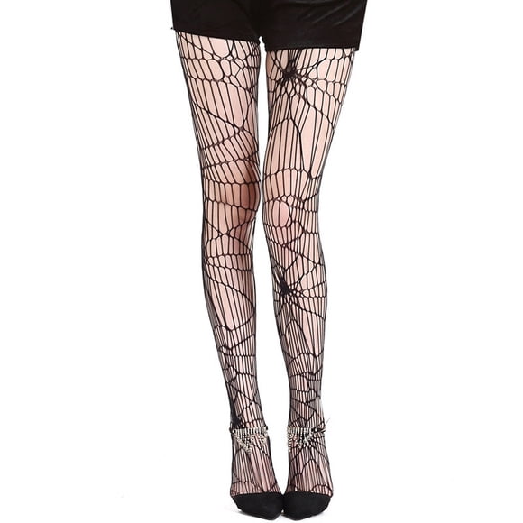 Chaussettes Noires Femmes Halloween Aguichant Résille Collants Bas Résille