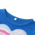thumbnail image 5 of Vestido de malla de manga larga con cuello redondo para niños con diseño de moda, lindo vestido de niña con forma de corazón y perlas brillantes para el Festival del Medio Otoño, 5 of 5