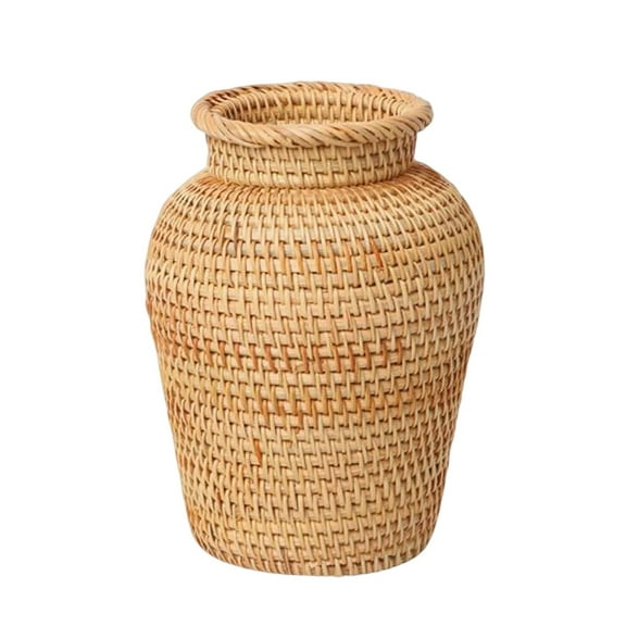 Rattan Vase Wicker Vases Decor transplant Storage Fashion Handmade Woven Branch