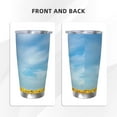 thumbnail image 3 of KLL Blooming Sunflower Field Print 40oz Stainless Steel Insulated Car Cup with Spillproof Lid - Keep Your Drink Hot or Cold on the Go-Straw Three-piece Set, 3 of 8