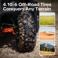 thumbnail image 5 of QEASET Electric atv Dirt Quad, 36V 500W Motor, 12-17mph Speed, Twist Grip Acceleration & Hand Operated Disc Brakes,Knobby Air Tires, Multiple Colors, Holiday Gifts, 5 of 8