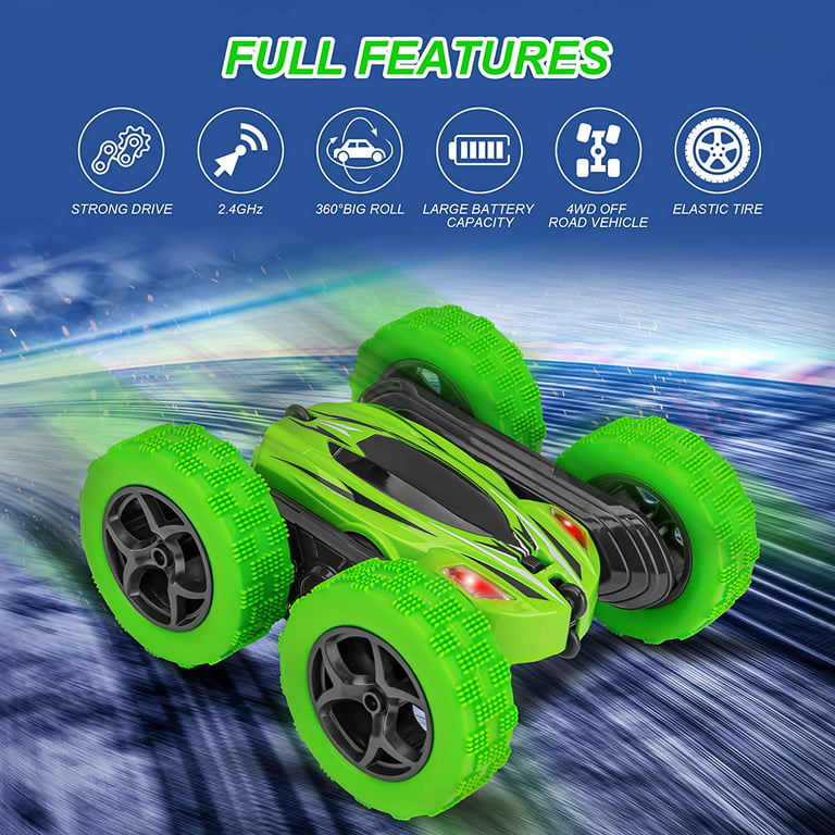 RC Stunt Toy 4WD 2,4 GHz frente e verso 360 ° rotativo Veículo com