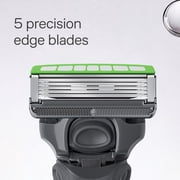 Schick Hydro Sensitive 5 Blade Razor for Men, 1 Razor Handle with 3 Refills