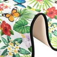 thumbnail image 6 of Dreamtimes Tropical Leaves Flowers Hallway Runner Rug 2'x6' Kitchen Rug with Rubber Backing Colorful Butterfly Floral Non Slip Entryway Rug Runner Soft Area Rug for Hallway Bedroom Kitchen, 6 of 6