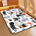 thumbnail image 5 of 1pc Cartoon Cat Bathroom Rug Bathroom Decor and Accessories- Durable,Anti Slip,And Quick Drying,Suitable For Indoor/outdoor Use - Perfect For Bathrooms,Bedrooms,Kitchens,Terraces, 5 of 9