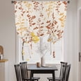 thumbnail image 3 of Orange Yellow Botanical Tie Up Curtains for Windows, Balloon Window Shades, Rustic Country Spring Floral Summer Leaf Kitchen Window Treatments Roll Up Curtain for Basement/Nursery 52"x45", 3 of 8