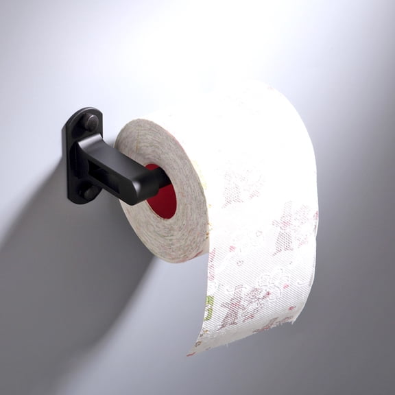 GOOHOCHY Paper Toilet Holder Toilet Paper Holder Toilet Roll Holder Black