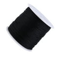 thumbnail image 4 of 100M x 0.8mm Nylon Chinese Knot Cord Rattail Macrame Shamballa Thread String Black, 4 of 14