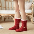thumbnail image 5 of UAMVSH Women's Fuzzy Warm Slipper Socks Winter Super Soft Thick Cozy Fleece Lined Fuzzy Slipper Socks with Non-slipper, 5 of 7