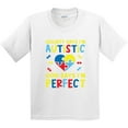 thumbnail image 3 of Inktastic Society Says I'm Autistic God Says I Am Perfect Youth T-Shirt, 3 of 5