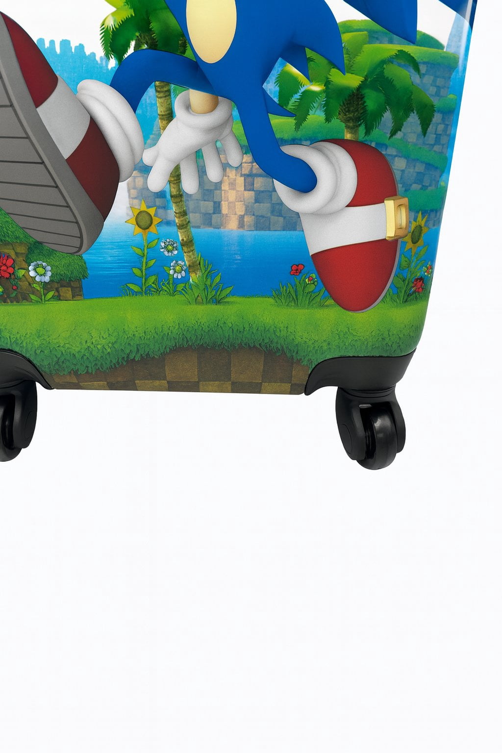 Sonic the Hedgehog Kids Luggage and Backpack Set - 18" Luggage Suitcase With Wheels, 13.75" Backpack