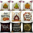 thumbnail image 2 of Yidarton Thanksgiving Pillow Cover Linen Home Pumpkin Letter Printed Pillowcase Living Room Sofa Cushion Cover, 2 of 6