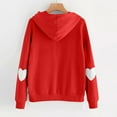 thumbnail image 4 of TKLPEHG Womens Hoodies Valentines Day Sweatshirt Heart Printed Hooded Sweatshirt Long Sleeve Hoodies Comfy Pullover with Pocket (Red,XXL), 4 of 4