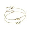 thumbnail image 5 of Ayyufe 2Pcs Women's Break Heart Chain Partners Best Friend Sisters Alloy Bracelets for Birthday Gifts, 5 of 7