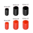 thumbnail image 3 of Uxcell Round End Caps Rubber Cover 30pcs 9/32" 3/8" 1/2" Black Red Screw Protector for Screw Bolt Pipe, 3 of 5