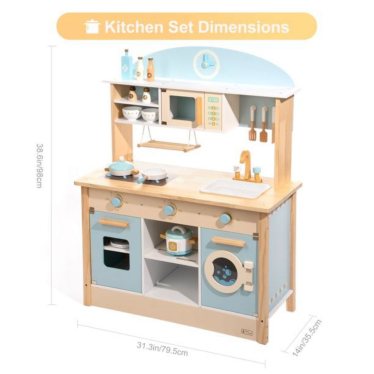 BRITENWAY Kids Kitchen Toy Set, Educational Kitchen Play Accessories a –  BriteNway