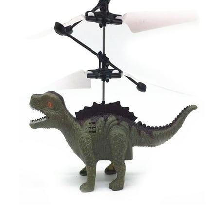 

Dinosaur Shape Flying Toy Infrared Induction LED Night Lights Helicopter for Indoor to Fly Kids