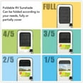 thumbnail image 3 of RV Door Window Shade Cover, 25x16in Foldable RV Door Blackout Window Shade, RV Sun Shade Privacy Protection Accessories for Travel Trailers, 3 of 7