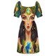 thumbnail image 5 of El mundo. Tarot. Gaia. Vestido de manga corta Vestidos de mujer vestidos de fiesta mujer Vestido de noche, 5 of 6