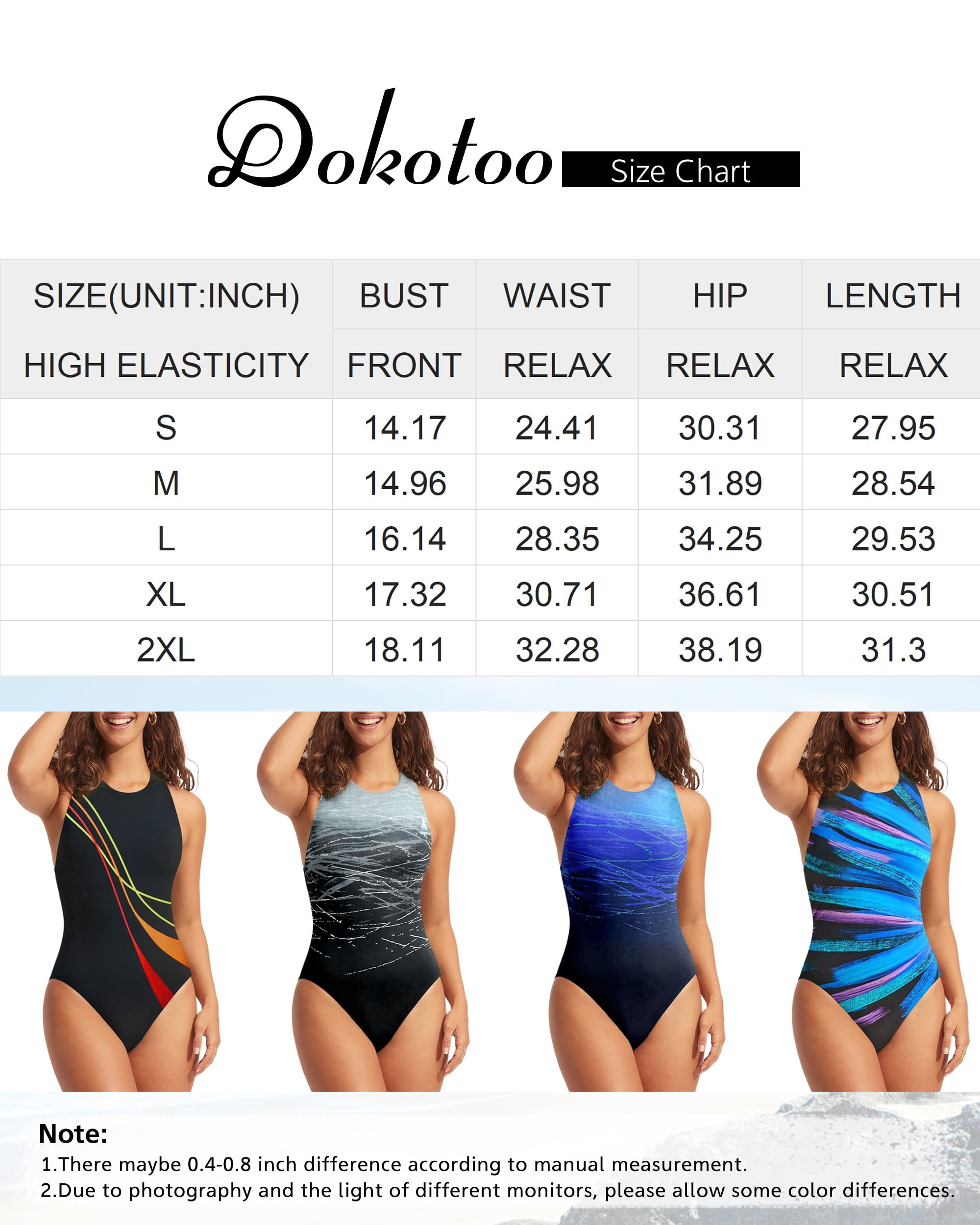 Dokotoo Women s Printed One Piece Bathing Suit Back Criss Cross