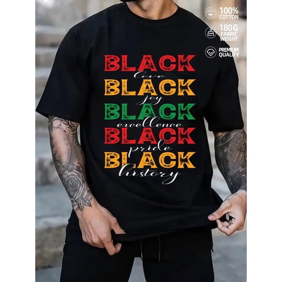 Black Pride Joy for men Black History Month black Commemorative clothing Inspirational Classic Unisex Shirt Short Sleeve tshirts Basic Unisex Shirt Cotton tshirts