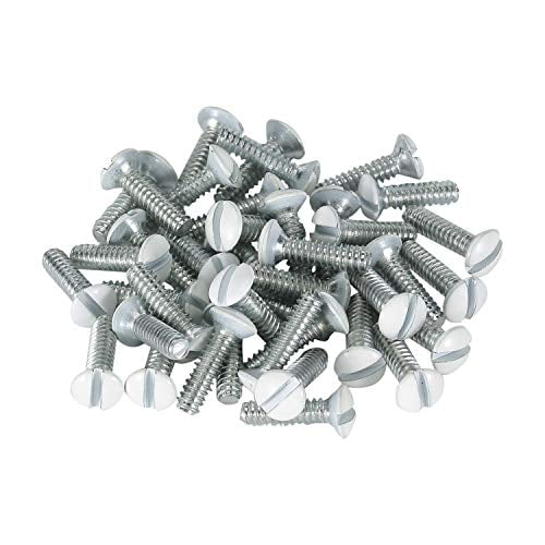 Bates Wall Plate Screws, 75 Pcs, Assorted Size, Outlet Screws, Wall Plate Screws White, Outlet