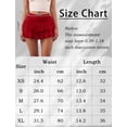 thumbnail image 7 of FEOYA Women's Y2K Lace Mini Skirt Ladies Layered Mini Skirt High Waist Ruffle Boho Skirt Micro Mesh Tiered Skort A Line Streetwear Skirts M, 7 of 7