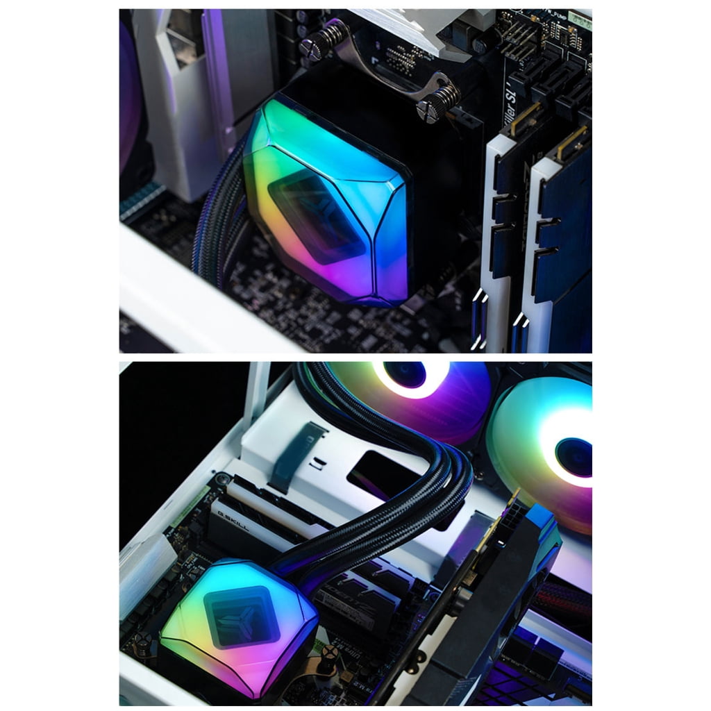 Zeiwohndc Efficient CPU Liquid Cooler CPU Cooler ARGB Light for LGA 1700/1200/115X/2011