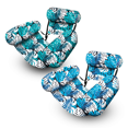 thumbnail image 2 of Pool Floats Chairs Adult,Inflatable Pool Lounge,Plant Pattern Floating Mat Hammock,Blow Up Water Chairs Noodles Rafts A,1 x Pool Wave Pool Floats Chairs,Blue, 2 of 6