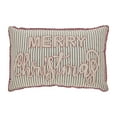 thumbnail image 3 of VHC Brands Sawyer Mill Charcoal Merry Christmas Pillow 14x22, 3 of 4