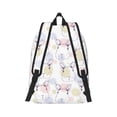 thumbnail image 2 of Honeii Hand Drawn Rabbit Print Canvas College Laptop Backpack, Durable Rucksack Travel Notebook Bag School Backpack Book Bag for Men Women-Small, 2 of 7