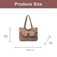 thumbnail image 3 of Practical Cordurody Carryall Bag Reinforced Handles Foldable Structure Perfect For Travel Gym Office Storage Needs White, 3 of 4