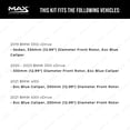 thumbnail image 3 of Max Advanced Brakes - Brake Kit for 2019 2020 2021 BMW 330i 330e 430i w/12.99" Dia Fr Rotor Ex Blue Caliper Front and Rear Replacement Geomet Coated Disc Brake Rotors and Ceramic Brake Pads, 3 of 9