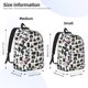 thumbnail image 2 of Disketp Cool Camera print Canvas Backpack Lightweight Travel Daypack Student Rucksack Laptop Backpack-Small, 2 of 5