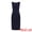 Dark Blue, variant on DARING DIVA Sleeveless Sheath Boat Neck Pencil Dress L Black