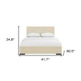 thumbnail image 3 of Beige Upholstered Twin Platform Bed, 3 of 5