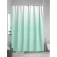 thumbnail image 5 of Green and Shower Curtain, White Gradient Waterproof Shower Curtain Set with 12 Hooks Lightweight Washable Fabric Shower Curtains for Bathroom 72x78 Inches, 5 of 6