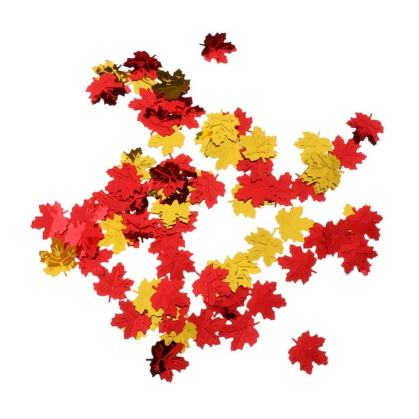 3-10g Shiny Maple Leaves Confetti Wedding Party Decoration Gold