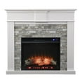 thumbnail image 3 of SEI Furniture Bondale Touch Screen Wood Electric Fireplace in White/Gray, 3 of 3