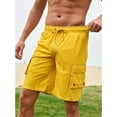 thumbnail image 2 of KelaJuan Men's Summer Sports Shorts Lightweight Loose Casual Drawstring Shorts,Knee Length Joggers for Tennis  Running, 2 of 6