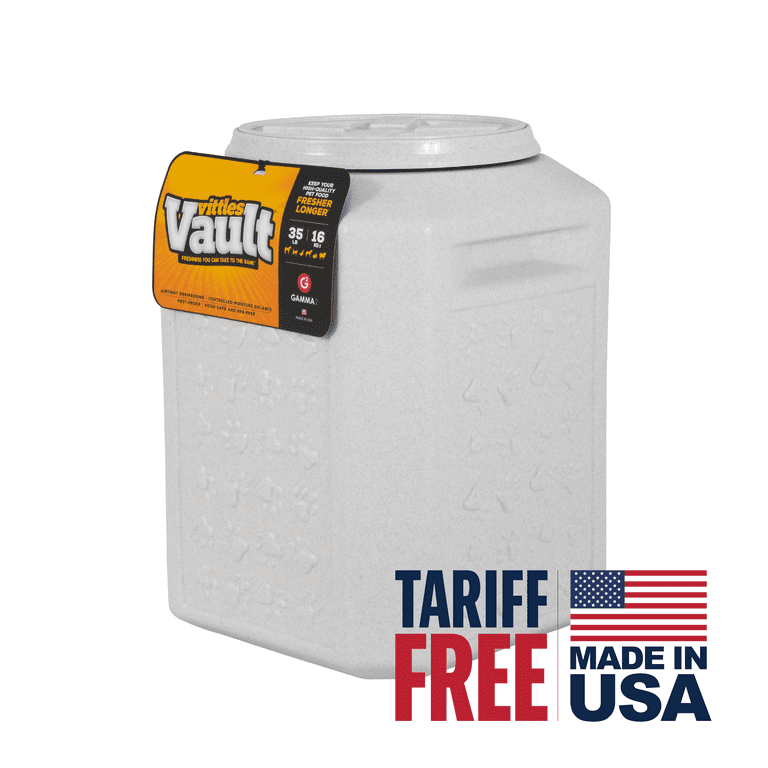 Free Shipping! Gamma2 Vittles Vault Outback Pawprint Plastic Dry