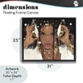 thumbnail image 4 of Stupell Industries Contemporary Gold Headphones Glam Female Black Floating Frame Canvas Art, 31 x 25, by Franklyn Gregory, 4 of 8