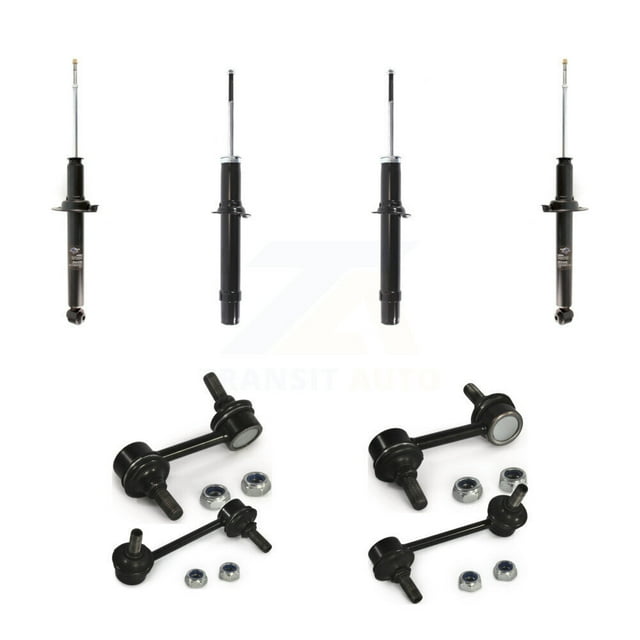 Transit Auto Front Rear suspension Strut & TQ sway Bar Link Kit (8Pc) for Car 2003 Honda Accord To Chassis VIN #3C013715 - Left Right Side (Driver Passenger) KSS-108169