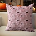 thumbnail image 4 of Halloween Pumpkin Pillowcase Cotton Soft With Pumpkin Ghost Pattern Invisible Zipper For Sofa Bedroom Holiday Party Decoration, 4 of 6