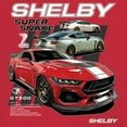 thumbnail image 3 of Ford Shelby Super Snake GT500 T-shirt American Mustang Cobra Racing Men's Tee, 3 of 7