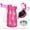 Rose red Rabbit, variant on Oldley 12oz Stainless Steel Water Bottle with Straw, Insulated, Leakproof, Spillproof, Carry Handle