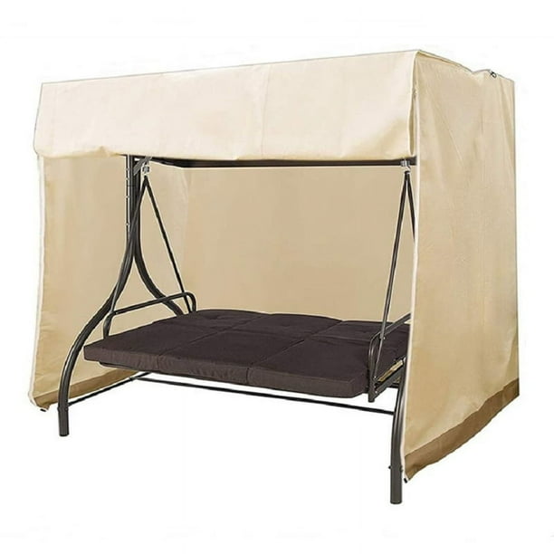 Cubierta para columpio para exteriores, 3 plazas, cubierta para columpio de patio, tela impermeable 420D, 87 '' x 49 '' x 67 '', cubierta para columpio para muebles de exterior, protector duradero impermeable resistente a los rayos UV Sincero Electrónica
